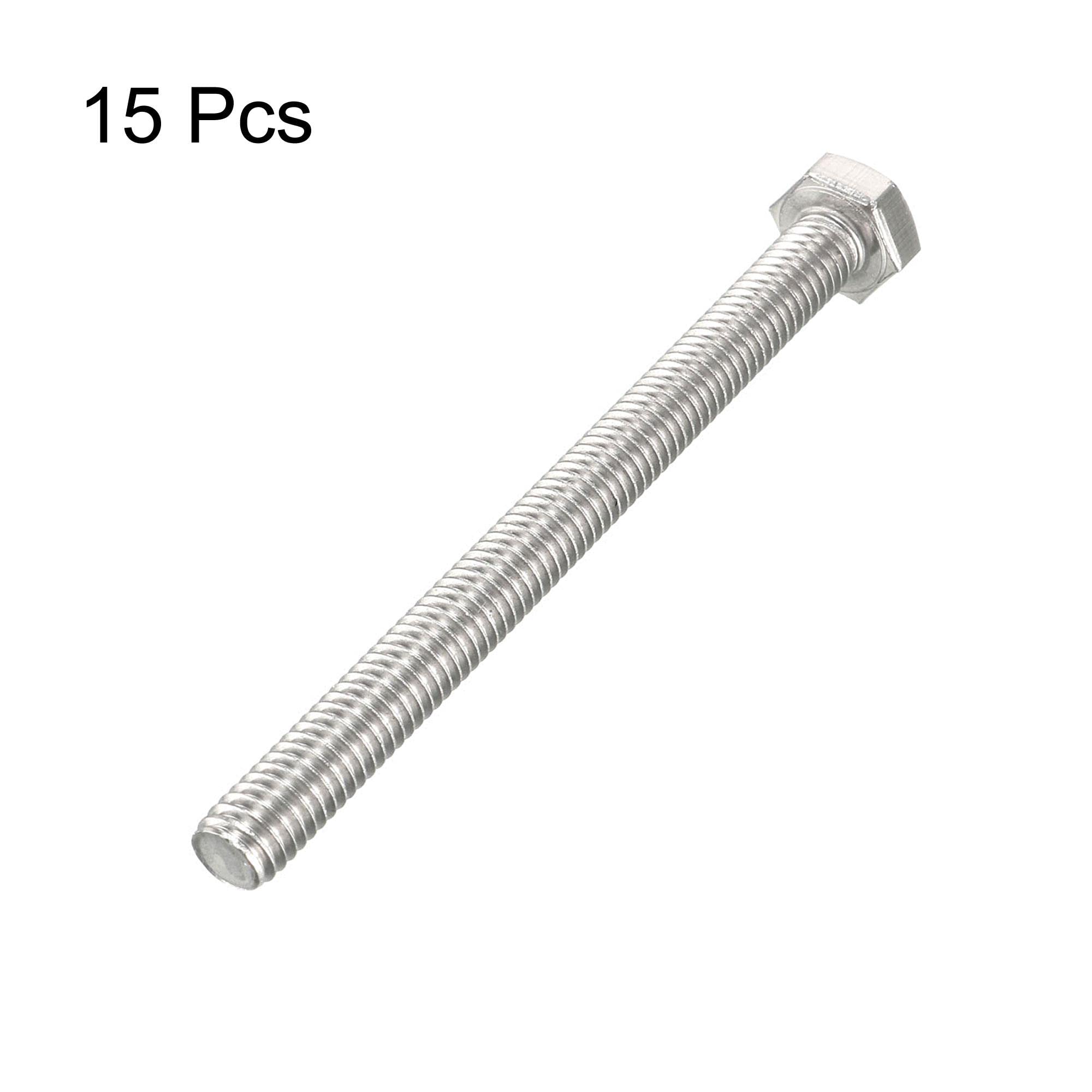 Tornillos Hexagonales DIN 931 – Rosca M12 – Acero Inoxidable A2 O A4 – Varias Longitudes – Sin Marca