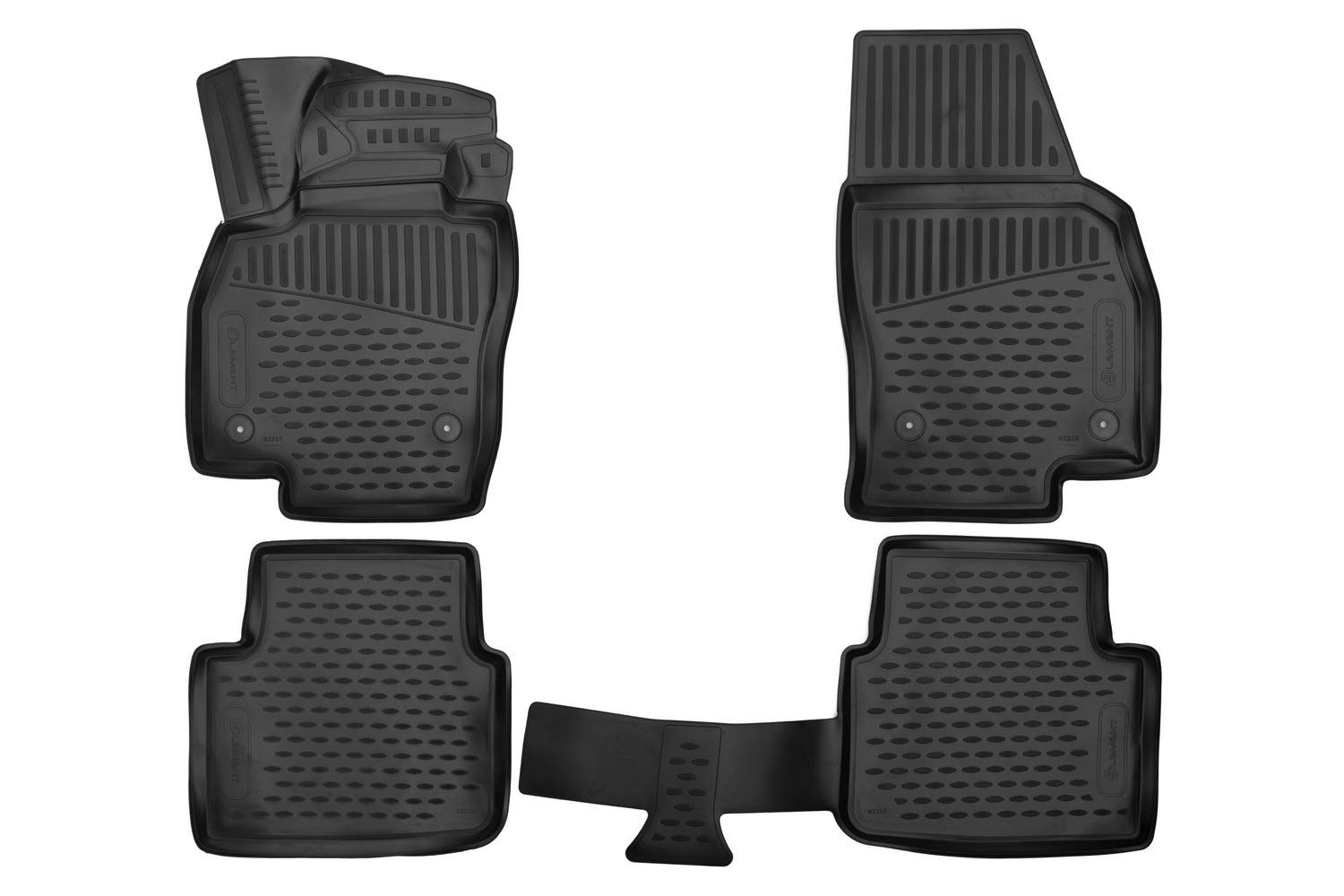 Element 3D Alfombrillas Interior de Coche a Medida TPE Skoda Scala, 2019->, 5-Door Hatchback, 4 pcs.