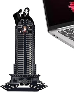 2023 Christmas Countdown Calendars | Christmas Die Hard Advent Calendar | Hans Gruber Falling off Nakatomi Plaza | Christmas Hans Gruber Interactive Advent Calendar for Tabletop Decor Party Favors