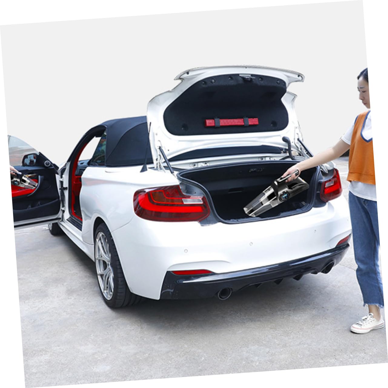 OUNONA Pump Car Vacuum Cleaner 120w 6000pa Pressure Meter Inflator for Inflatables Led Light