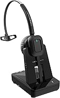 Vista 8 de INNOTALK Auriculares inalámbricos compatibles con Poly Polycom VVX300, VVX310, VVX400, VVX410 y cualquier modelo VVX con paquete de cable