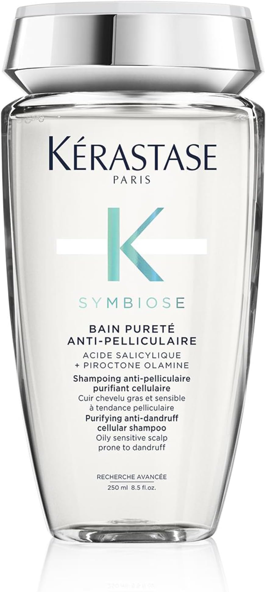 Kérastase Symbiose, Purifying Anti-Dandruff Cellular Shampoo, For Oily, Sensitive Scalps Prone To Dandruff, Sulphate-Free, Silicone-Free, Bain Pureté Anti-Pelliculaire, 250 ml