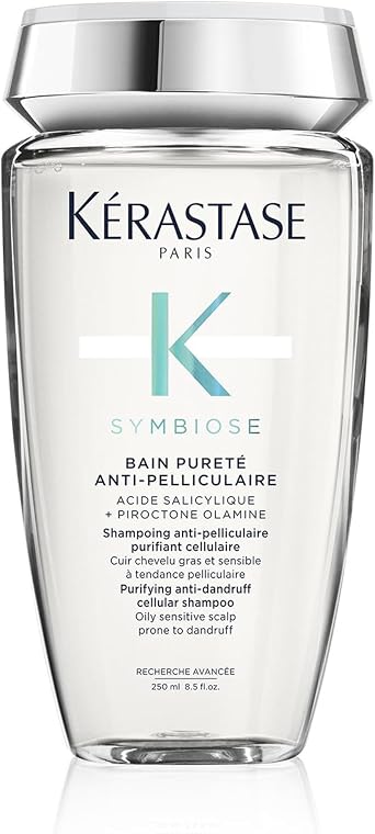 Kérastase Symbiose Beruhigendes Anti-Schuppen Shampoo Für fettige und empfindliche Kopfhaut Ohne Sulfate Silikone Bain Pureté Anti Pelliculare ml