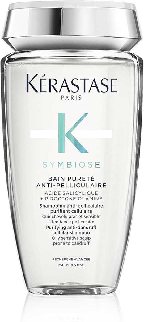 Kérastase Symbiose Beruhigendes Anti-Schuppen Shampoo Für fettige und empfindliche Kopfhaut Ohne Sulfate Silikone Bain Pureté Anti Pelliculare ml