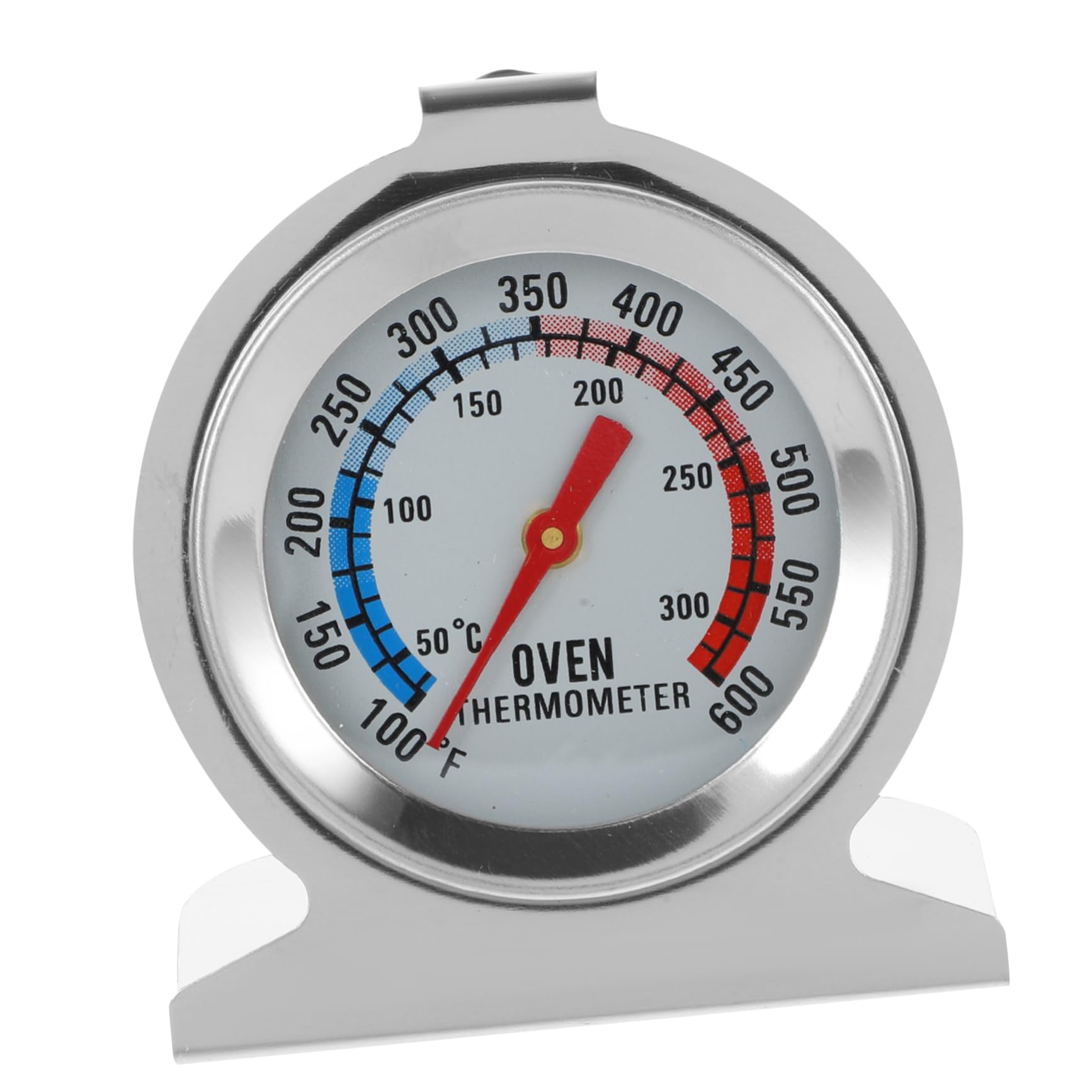 TIDTALEO Stainless Steel Oven Thermometer Accurate Temperature Measuring Tool for Grilling Baking and Smoker Use Easy to Read Dial with Indicators Range Portable