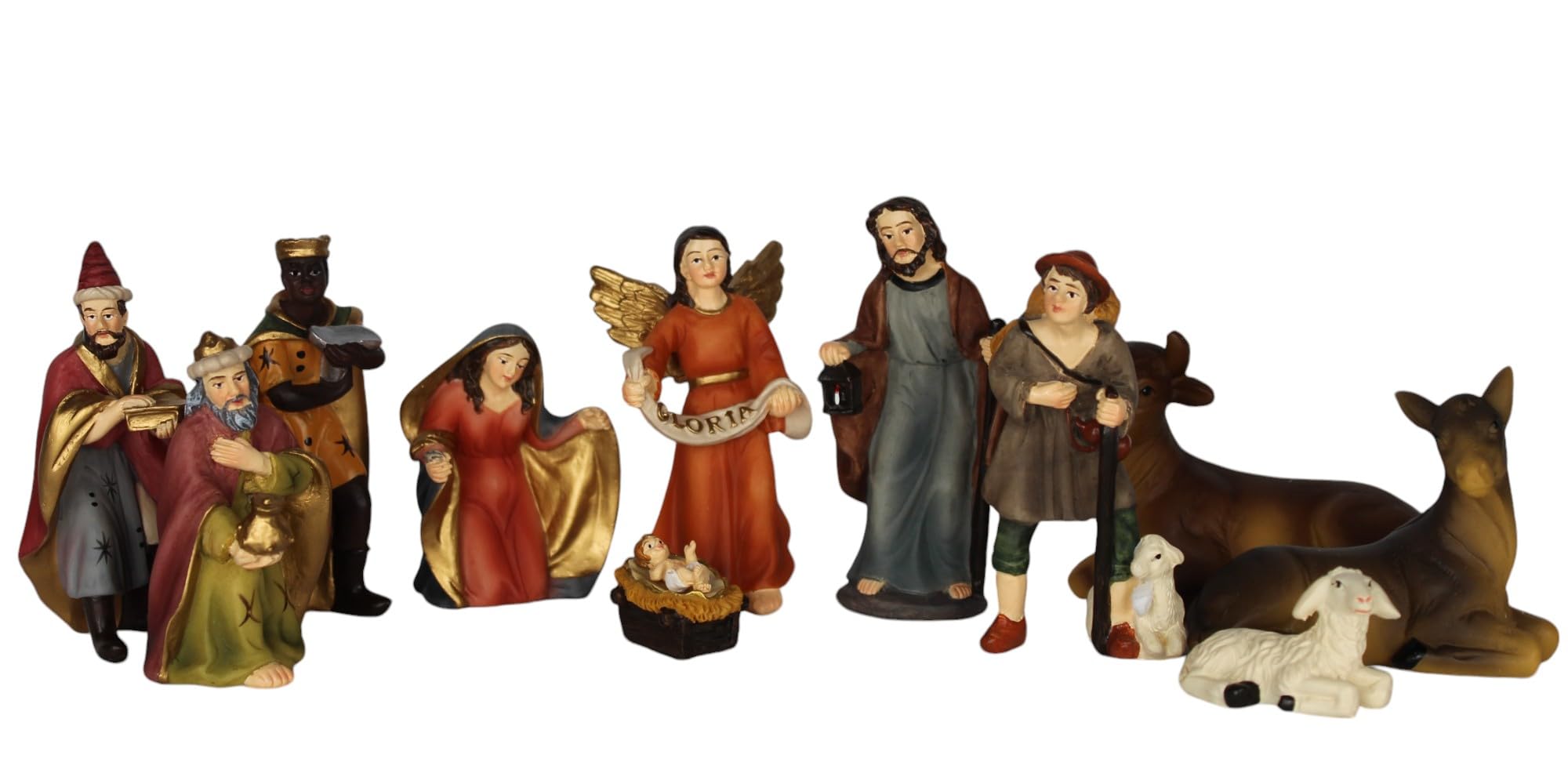 ZICOM Krippenfigurenset Eilat persisch ca. 8cm 11-TLG. Polyresin handbemalt