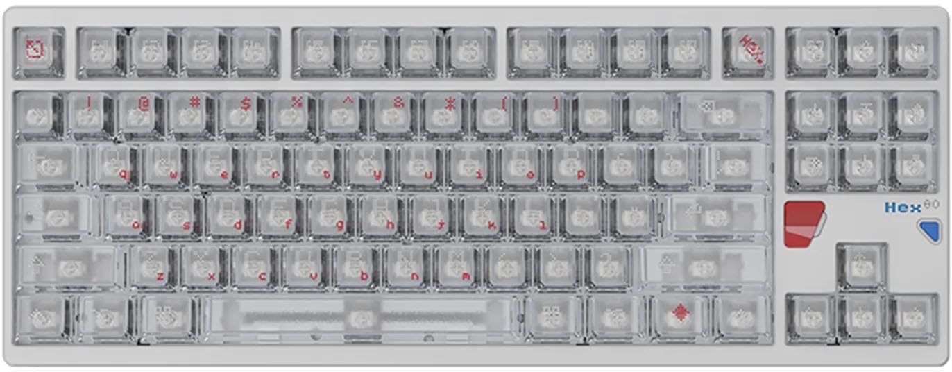 Amazon.com: ATK x QK Hex80 HE Magnetic Gaming Keyboard, 80% TKL, CNC ...