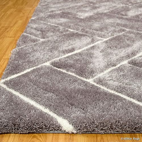 Image of Modern Quality Carpet /Trending Design Hand Woven Fluffy Rug /Mats for Bedroom /Dinning Hall /Living Room 2-inch Thick [Size 3x5 feet]
