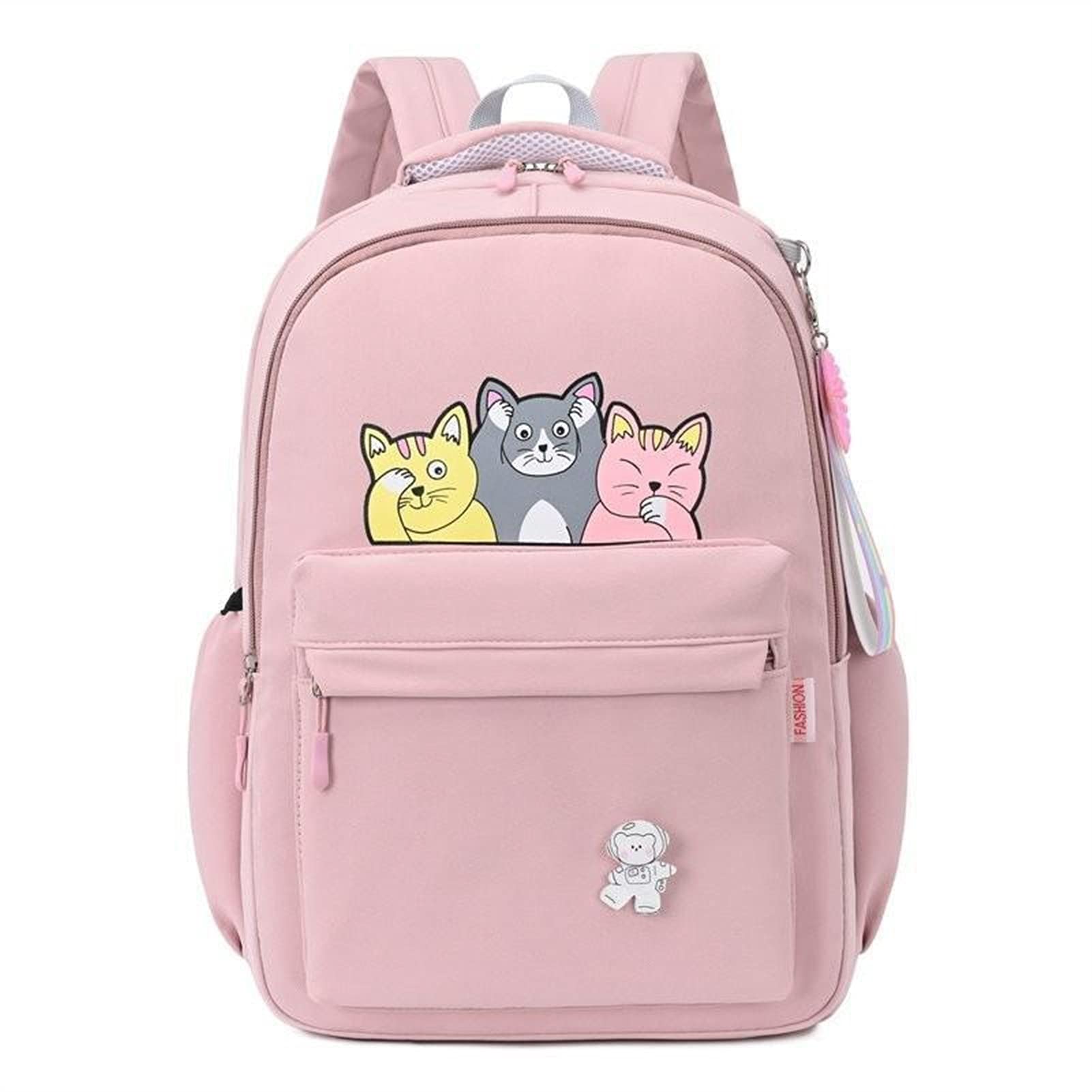 Uroczy nadruk plecak dla dzieci Plecak dla dzieci Wodoodporny plecak szkolny dla dziewczynek (kolor : Pink)