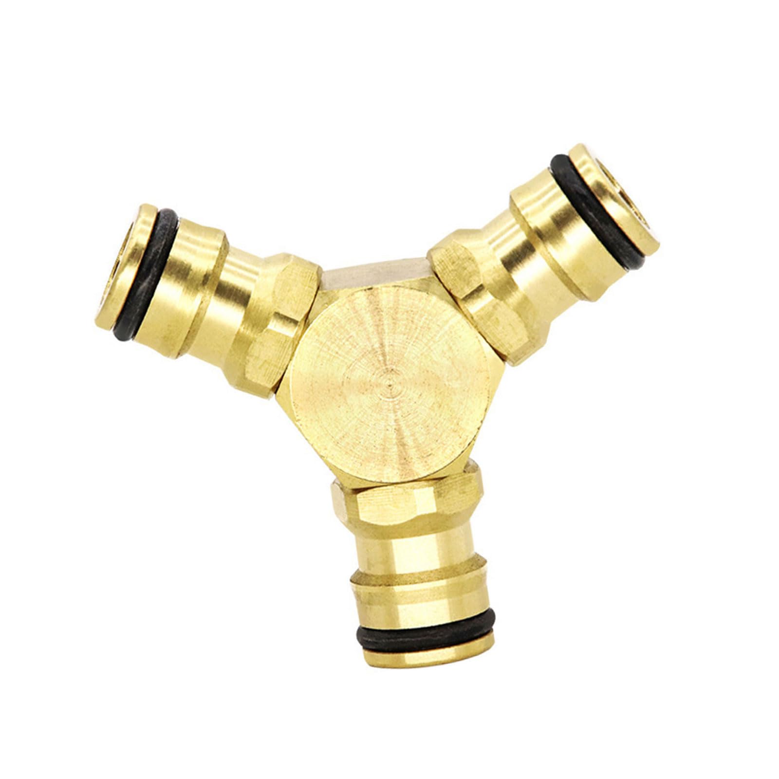 Msioytog B Erosion Resistant Aluminum Three Way Hose Connector General Fit Plumbing Adapter For Pressure Washers & Tubes Three Way Garden Hose Connector