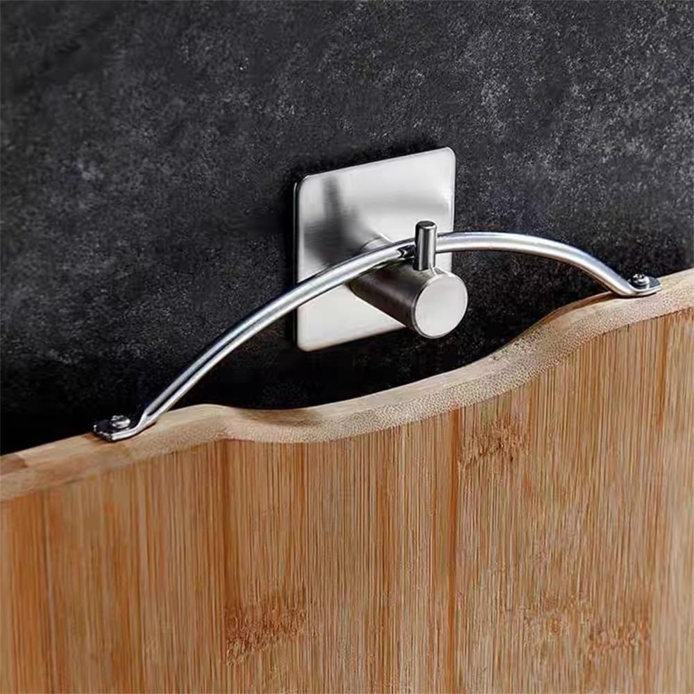 Appendiabiti da bagno appendiabiti Ganci autoadesivi in ​​acciaio inossidabile da 4 pezzi Ganci for asciugamani adesivi neri Ganci da parete resistenti e impermeabili, Nero e(Color:Black B)