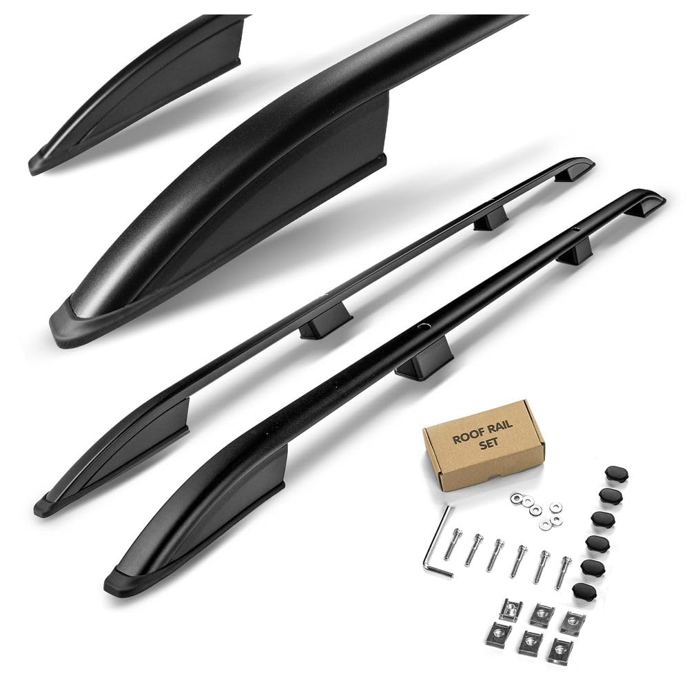 CHROMEMASTER | Barras Portaequipajes, Rieles de Techo Compatible con Renault Trafic L1 | SWB Corto 2001-2014; Se Utilizan para el Montaje de Portaequipajes de Techo, Cajas de Techo o Portabicicletas