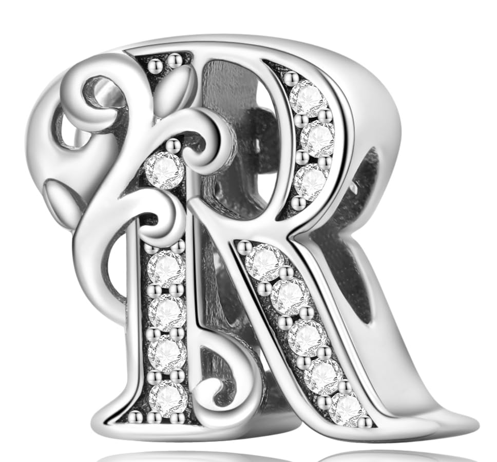 XWN Buchstabe Charm Anhänger Damen Alphabet A-Z 925 Sterling