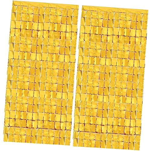 2pezzi Decorazioni Per Tende Sequins Per Compleanni Matrimoni e Shower Sfondo Fotografico e