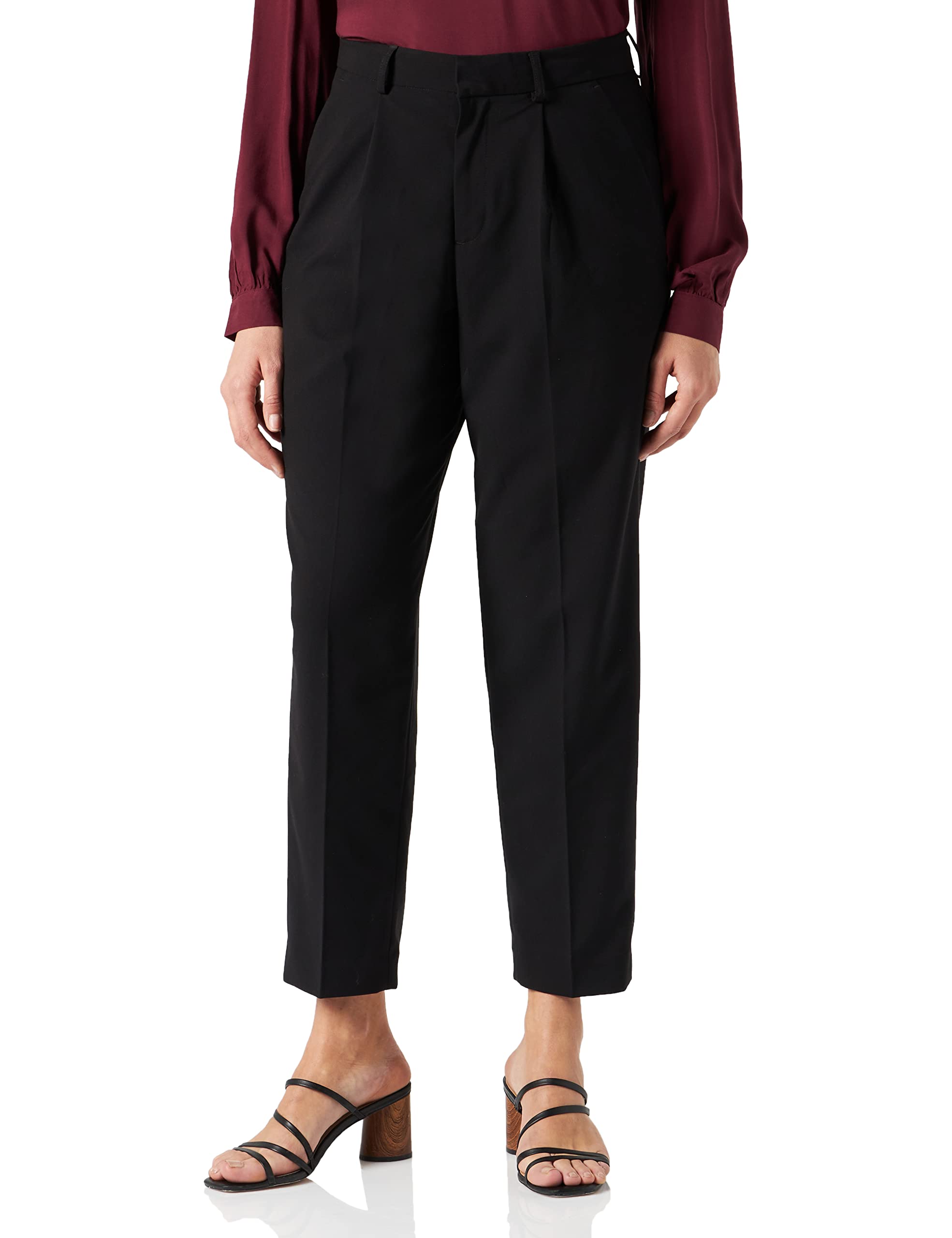 Jjxx Jxchloe Regular Hw Pant Noos Pantaloni Chino, Nero, 24W X 32L Donna-image