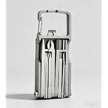 EDC 18-in-1 with Screwdriver & Wrenches, Bottle and Box Openers - Best Gift for Men