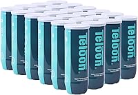 Vista 11 de Teloon Pelotas de Tenis para Campeonato - Extra Resistente - Pelotas de Tenis Presurizadas de Fieltro de Resistencia Regular 24 latas adicionales