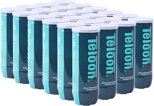 Teloon Pelotas de tenis Championship - Extra Duty - Pelotas de tenis presurizadas de fieltro de servicio regular