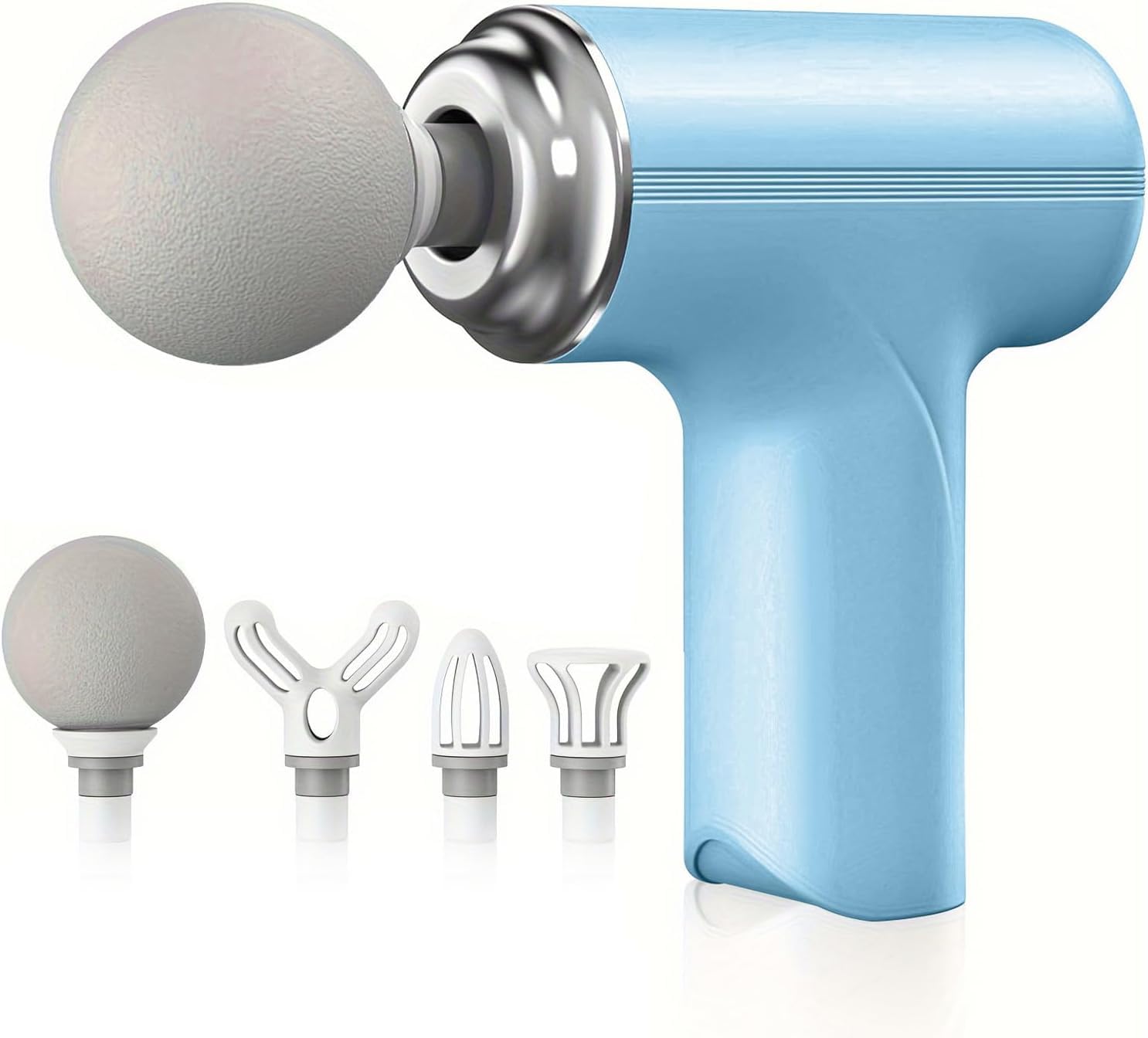 Massage Gun for Deep Tissue, Muscle & Body Pain Relief | Special Body Massager for Pain Relief | Massage Gun for Back Leg & Full Body, Neck, Shoulder, Back, Foot | 4 Specialized Heads For Full Body Pain Relief (Blue)-image-38