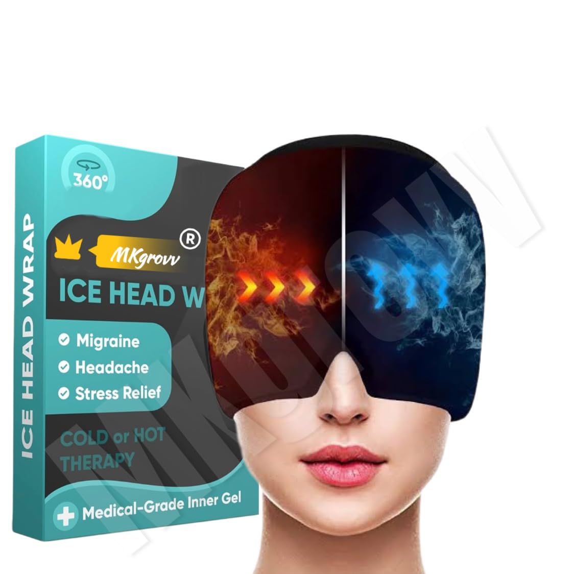 MKgrovv Universal Fit Migraine Relief Cap for Migraines, Headaches, Sinuses, Tension Relief Headache Relief Cap for Men & Women Hot and Cold Therapy Relaxing Thermax Migraine Cap [INSTANT RELIEF] (B0CLJ73289) Amazon Price History, Amazon Price Tracker