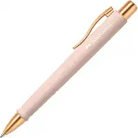 Faber-Castell Caneta esferográfica urbana esferográfica: rosa pálida caixa com 5 - canetas esferográficas para escrita suave, canetas chiques para homens e mulheres, canetas de escrita retráteis com