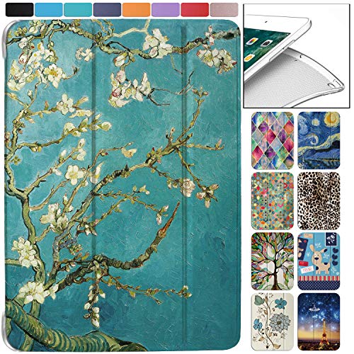 Image of DuraSafe Cases for iPad 7.9 Inch Mini 4th [ Mini 2015 4 Gen ] A1538 A1550 MK6K2HN /A MK6J2HN /A MK6L2HN /A Lightweight Smart Adjustable Stand Feature Printed Sleek Design Flip Case - Blossom