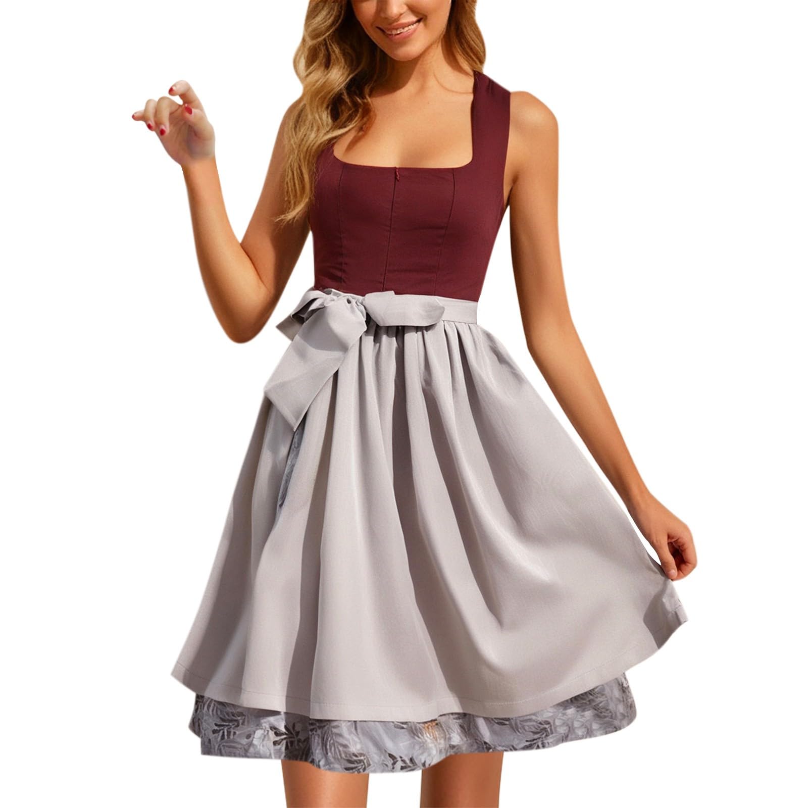 2025 Abito da donna in seta tedesca, due pezzi, per Oktoberfest, costume da predatore