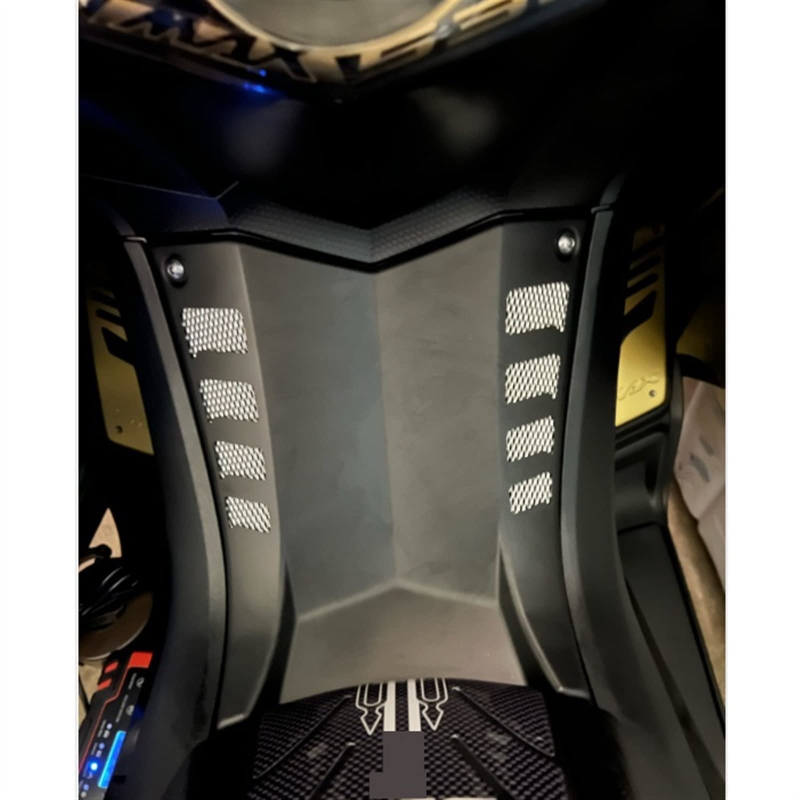 Nuova Copertura Centrale for Tunnel moto Compatibile con Yamaha TMAX 530 2012-2016 Tmax 530 2012 2013 2014 2015 2016 (Color : Matte Black, Size : A)
