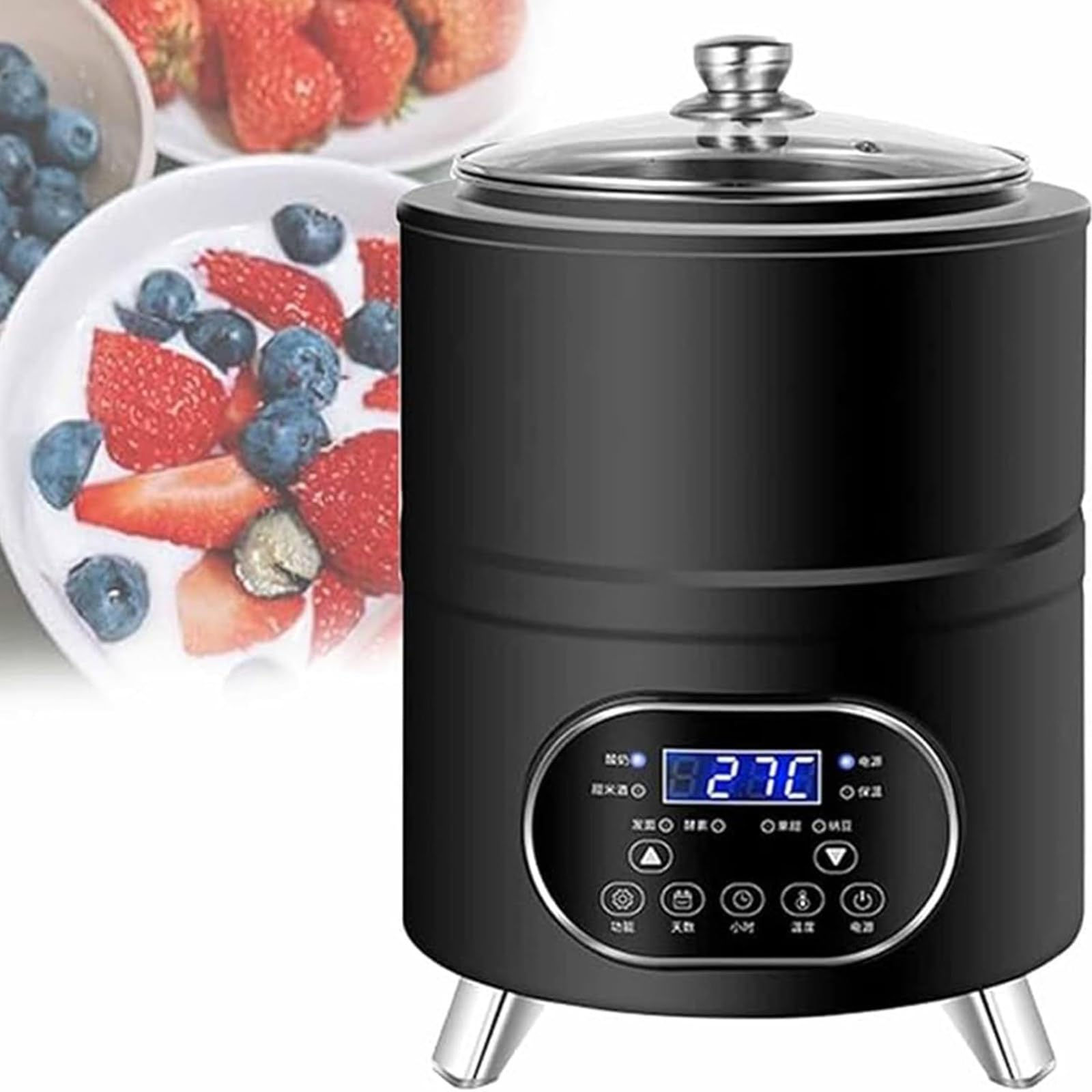 Yogurtera 8L/12L para Natto, Vino de Arroz y Masa Black-12L