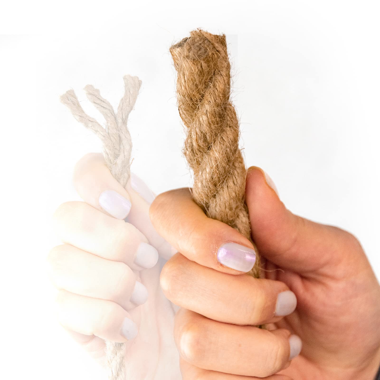 Cuerda de yute Rollo (50 m, 30 mm, fibras naturales, cuerda de yute)