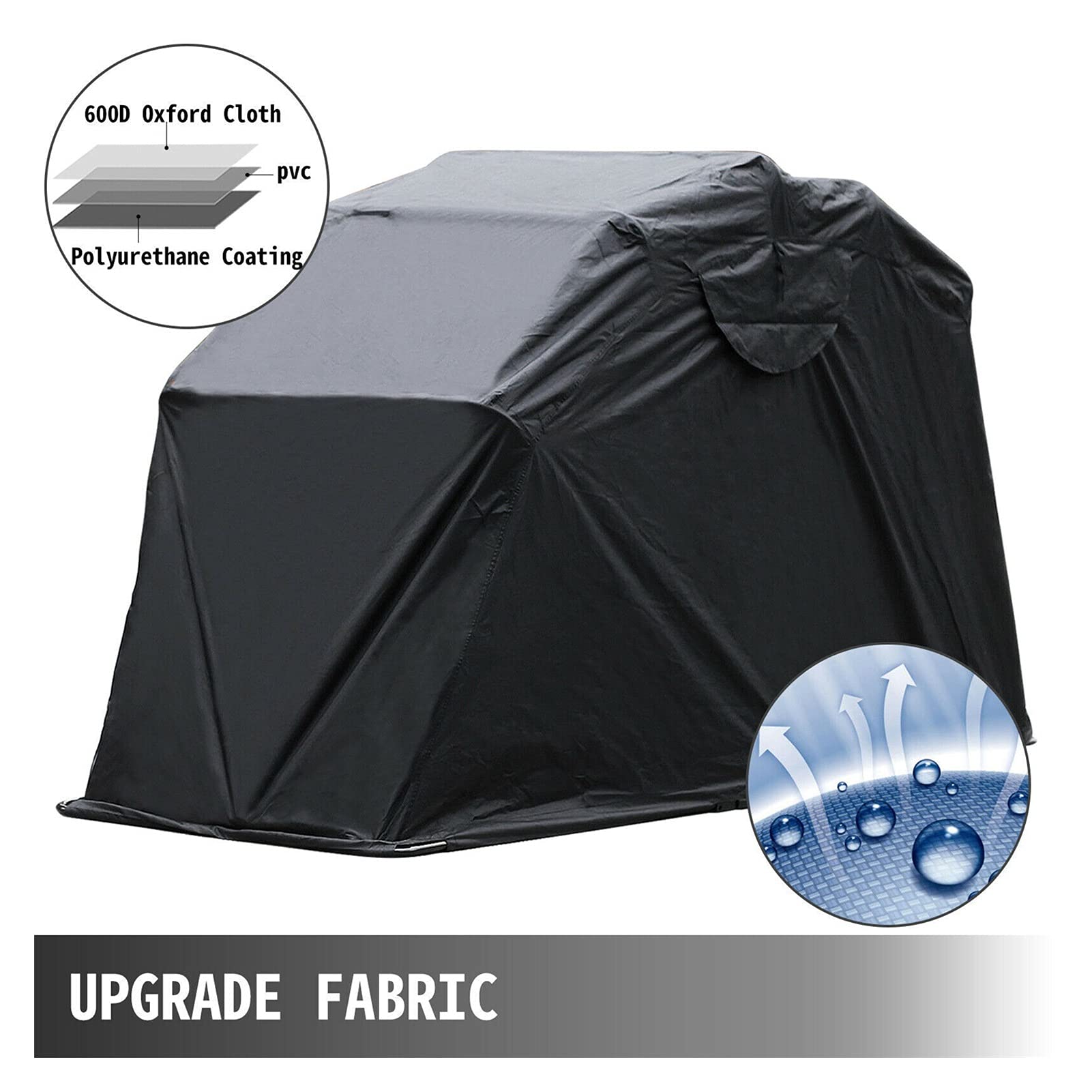 Waterproof Motorcycle Shelter Shed Cover Strong Frame Garage Motorbike Tent Scooter Shelter Motor Storage Dust Rain Cover
