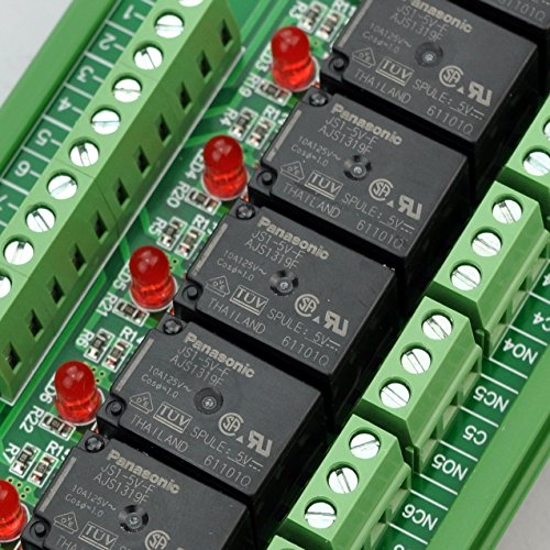 Electronics-Salon Din Rail Mount 8 Spdt Power Relay Interface Module. (Operating Voltage: Dc 5V) #TOP7