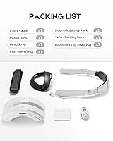 Vista 11 de T3 Plus Battery Head Strap for Meta Quest 3/Quest 3S, Rechargeable Battery Pack(2x8000mAh) with Charging Dock Accessories, Adjustable Elite Strap