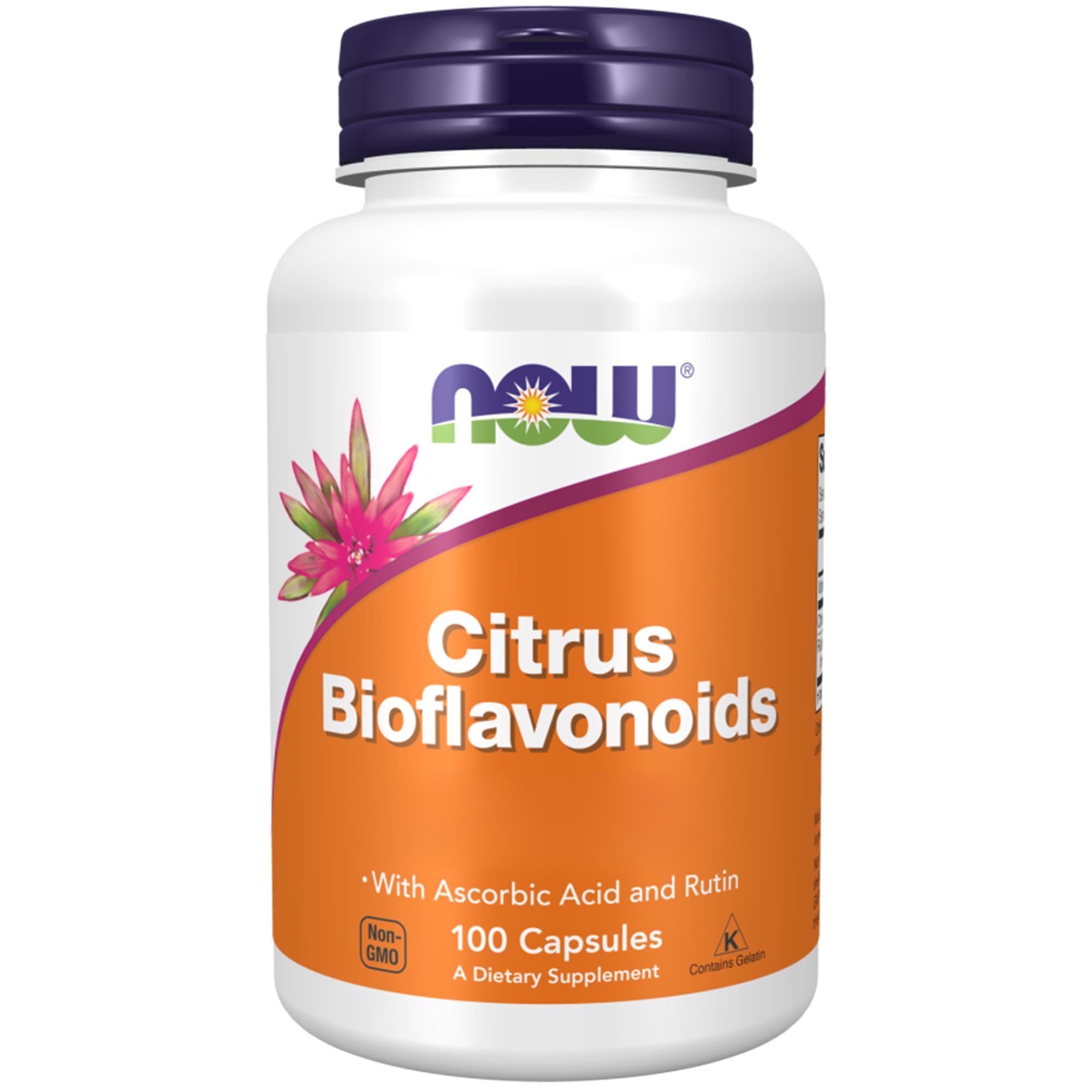 Now Food, Citrus Bioflavonoids, with Vitamin C and Rutin, 100 Vegan Capsules, Soy-Free, Gluten-Free, Vegetarian