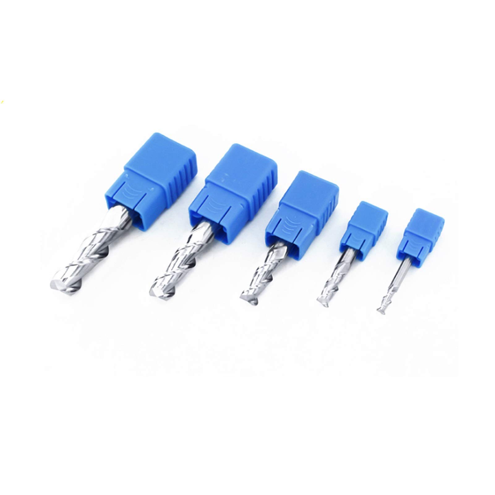 Xianglaa-bit de enrutador, 2 Fleuta cortadora de fresado Molino de Extremo de carburo, Madera de Aluminio procesamiento de Cobre CNC enrutador de tungsteno Sprial Sprial bit