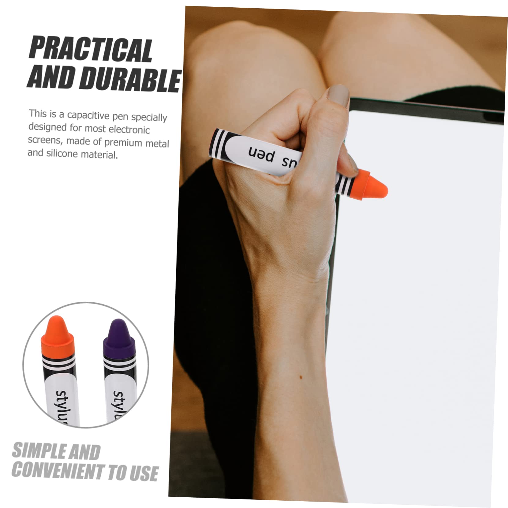 DOITOOL 21 Piezas lápiz óptico Capacitivo Pluma Escritura Tableta Aguja Lapiz Rojo Light Stylus Pen lápiz Capacitivo del teléfono lápiz Estilo Pluma Pantalla táctil Pluma Escribir