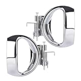 FAERSI 2pcs Interior Door Handle Front or Rear Driver Side & Passenger Side Replacements for 2006 2007 2008 2009 2010 2011 Chevy HHR Door Handle&comma; Chrome Finish&comma; 19299614 19299613