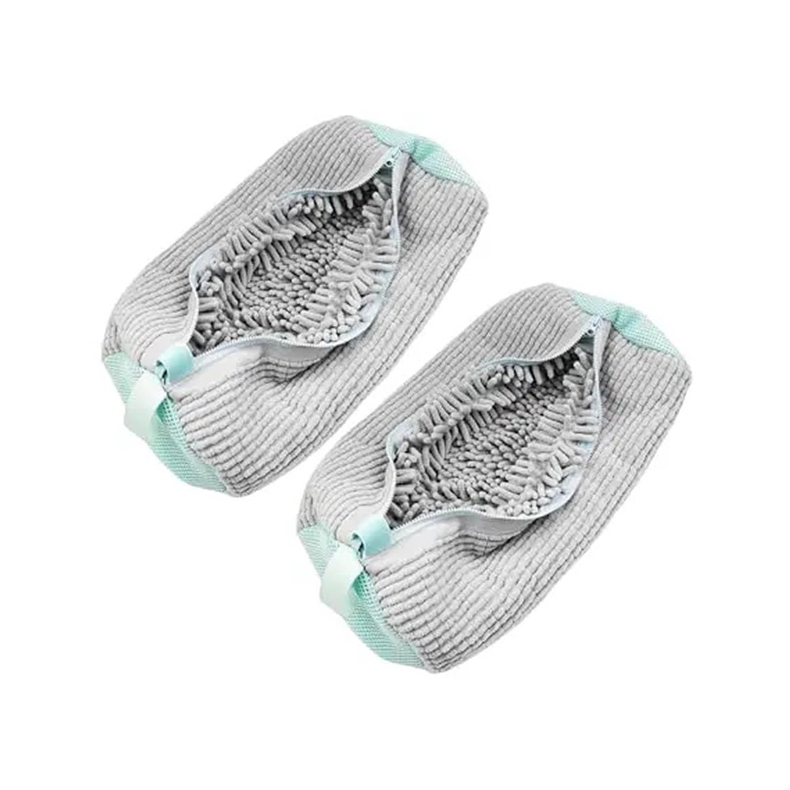 1/2 Stücke For Waschmaschine Trockner Wiederverwendbare Schuh Reinigung Tasche Mesh Schuh Wäsche Tasche Mit Zipper Waschbar Sneaker Waschmaschine Trockner Tasche(Gray 2pcs)