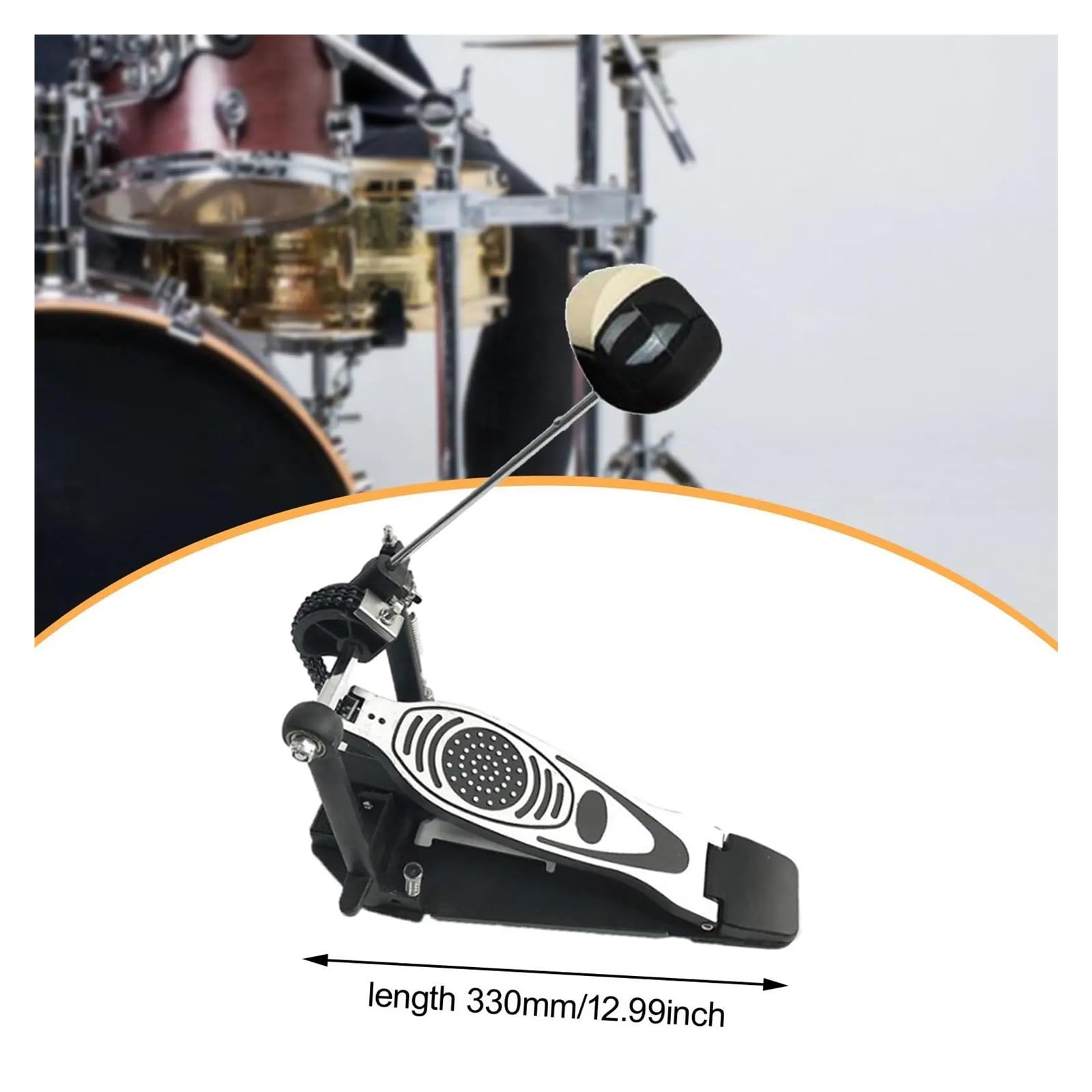 Pedal de bombo, reemplazo, instrumento de percusión estable profesional for accesorios de regalo de baterista