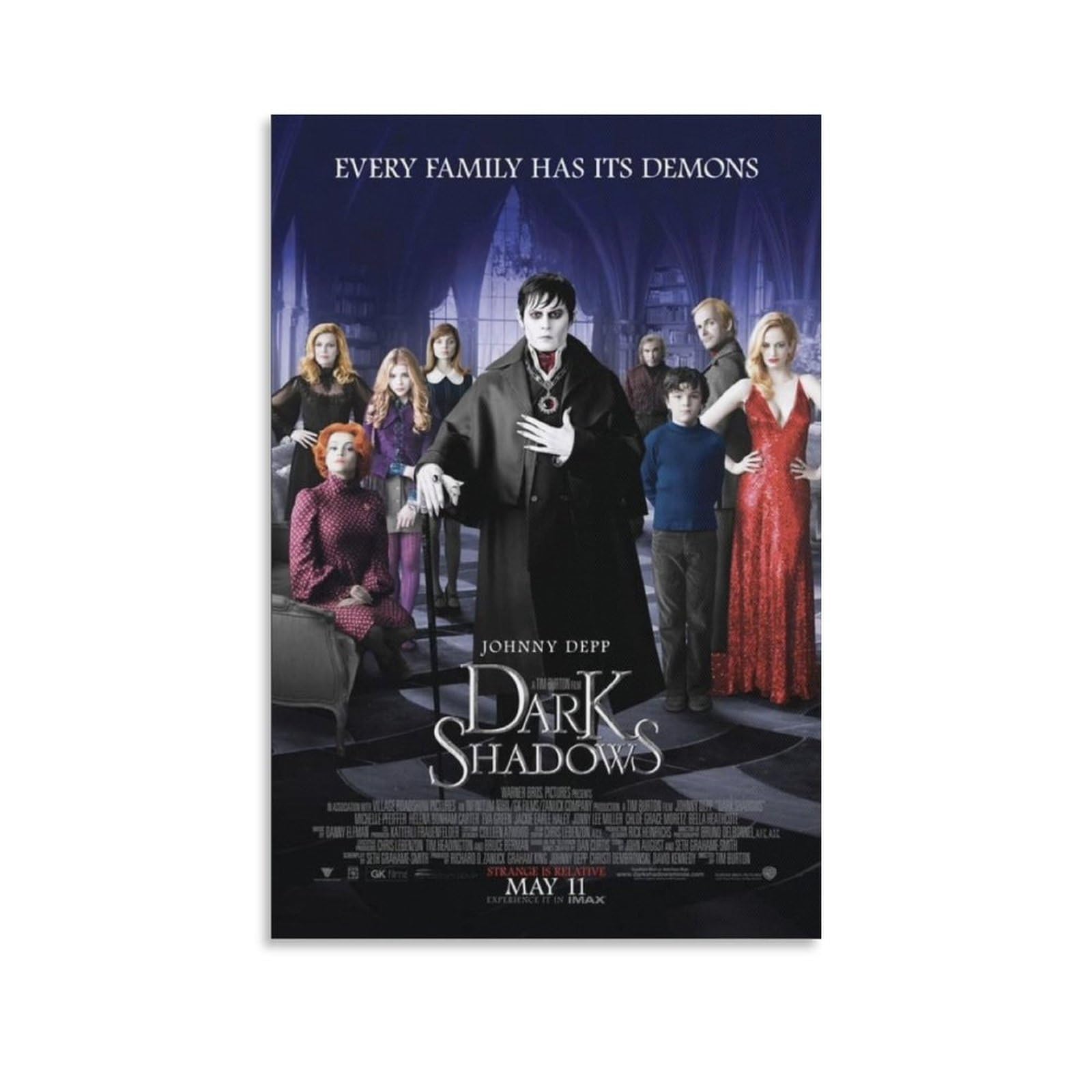 Amazon.co.jp: 暗い影ティム・バートンの映画Culte Afficheのポスター  