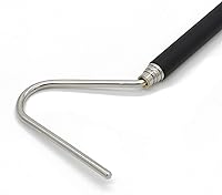 Vista 2 de JIHAQUA Gancho de serpiente extensible de acero inoxidable de 26 pulgadas, gancho retráctil para reptiles, herramienta de manejo de recogida