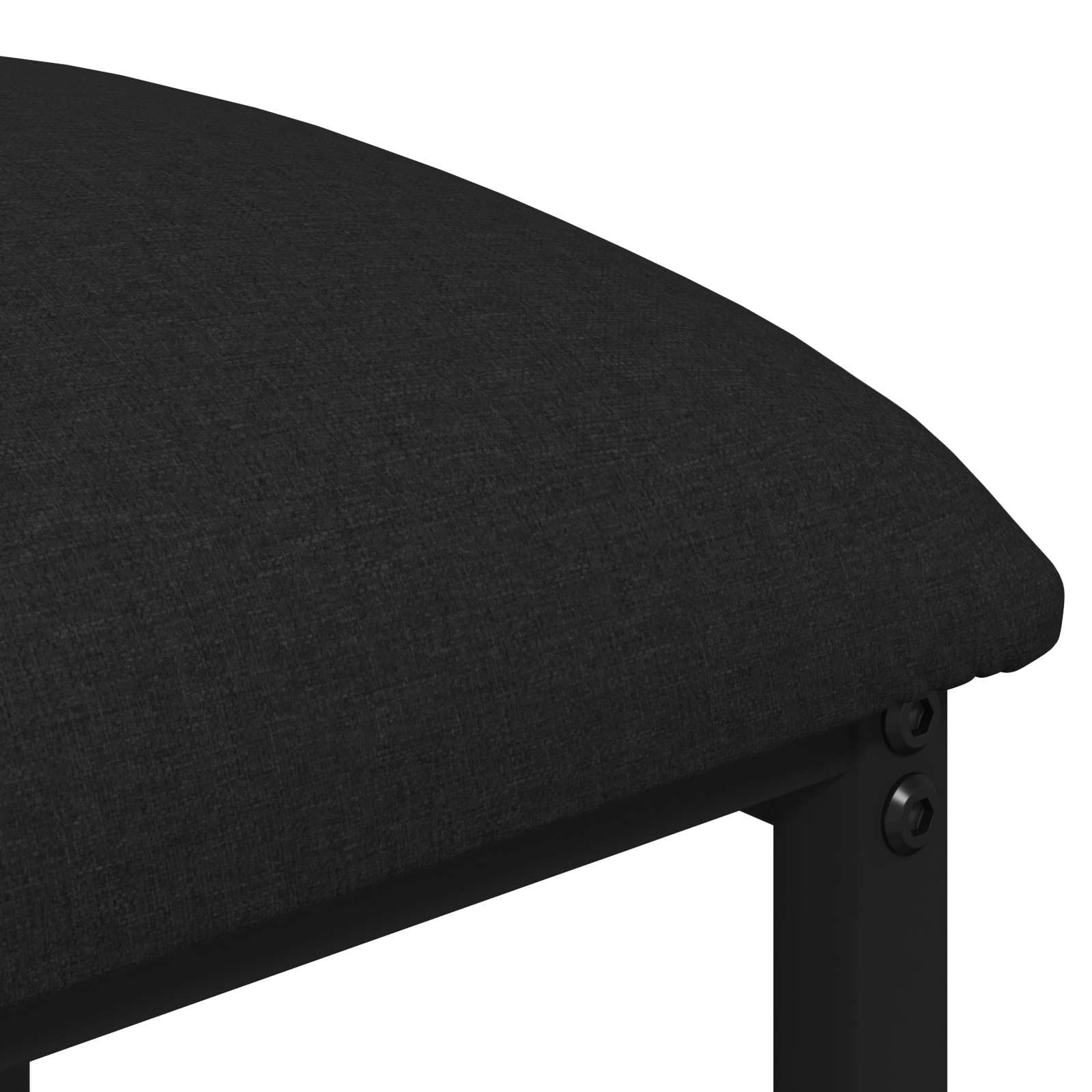 vidaXL Sgabello da bar Nero 40 x 32 x 74 cm Legno ingegnerizzato, Sgabello da Bar Moderno, Regolabile, in Tessuto, Acciaio Zincato, Design Minimalista, Funzionale, per Soggiorno