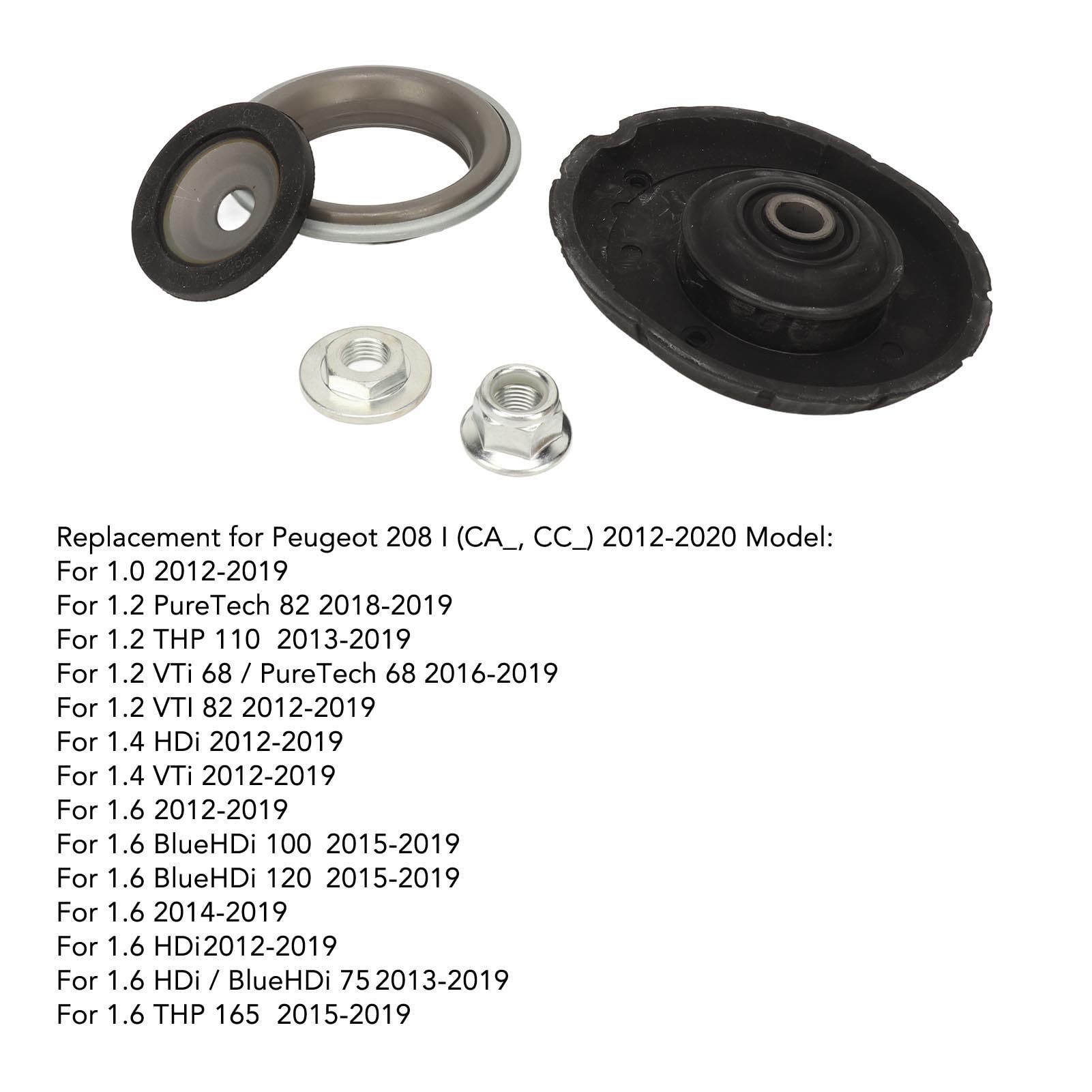 Kit De Réparation Pour Palier De Jambe De Force (support Suspension) - Compatible Audi, Références 4F0412109/2383G/2391C