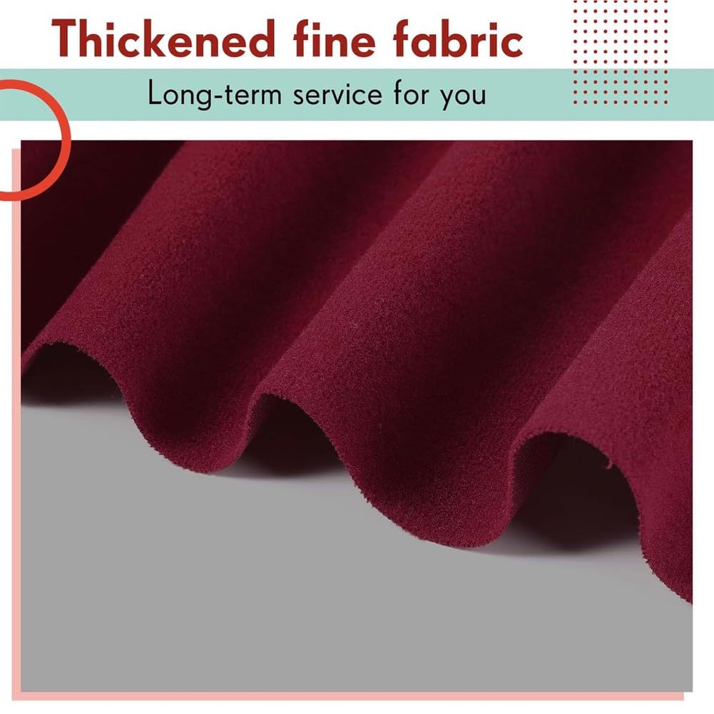 Nappe de Billard, Tapis de Billard en Feutre de Haute qualité, Accessoires de Nappe, pour Tables de Billard d'intérieur barsclubs, Super capacité d'étirement,Rouge,7ft