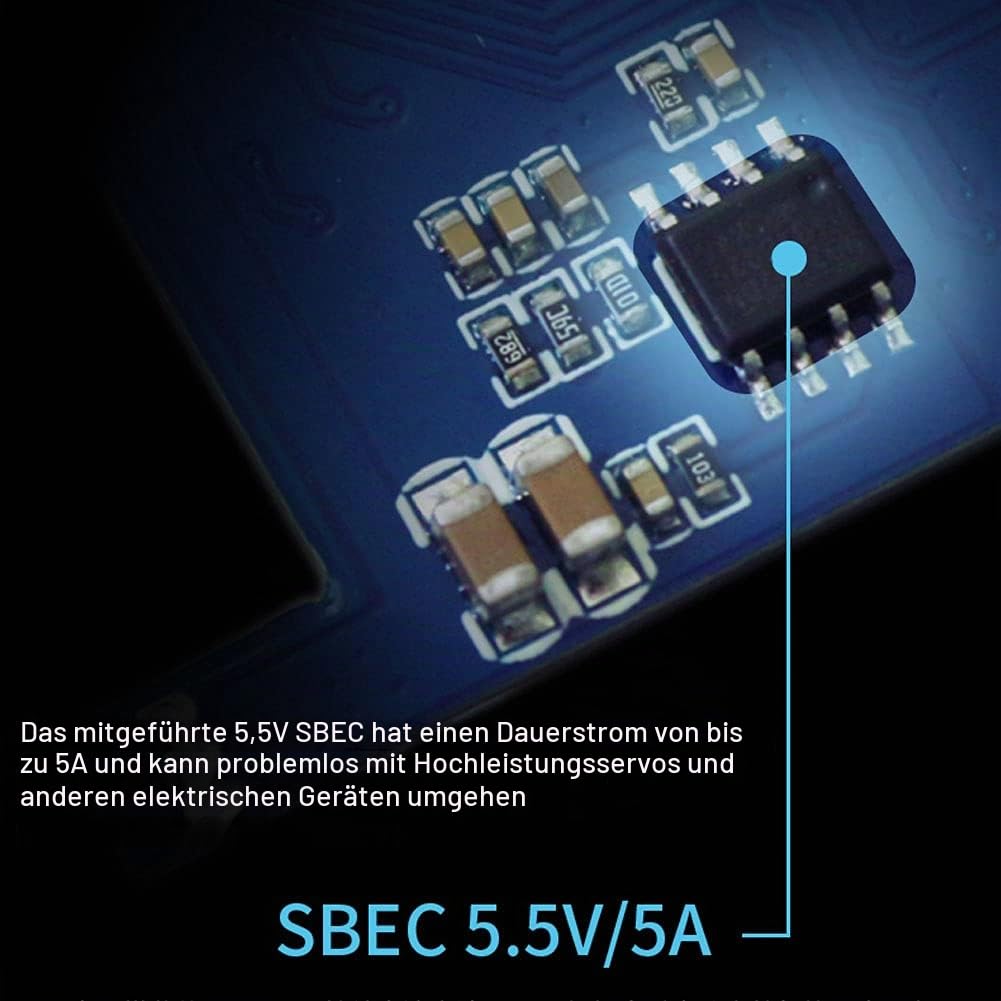 FLYCOLOR 90A Waterproof Brushless ESC Elektronischer Geschwindigkeitsregler mit 5.5V/5A BEC und XT90 4.0mm Bananenkopf Verbinder für Modellschiff RC Boot
