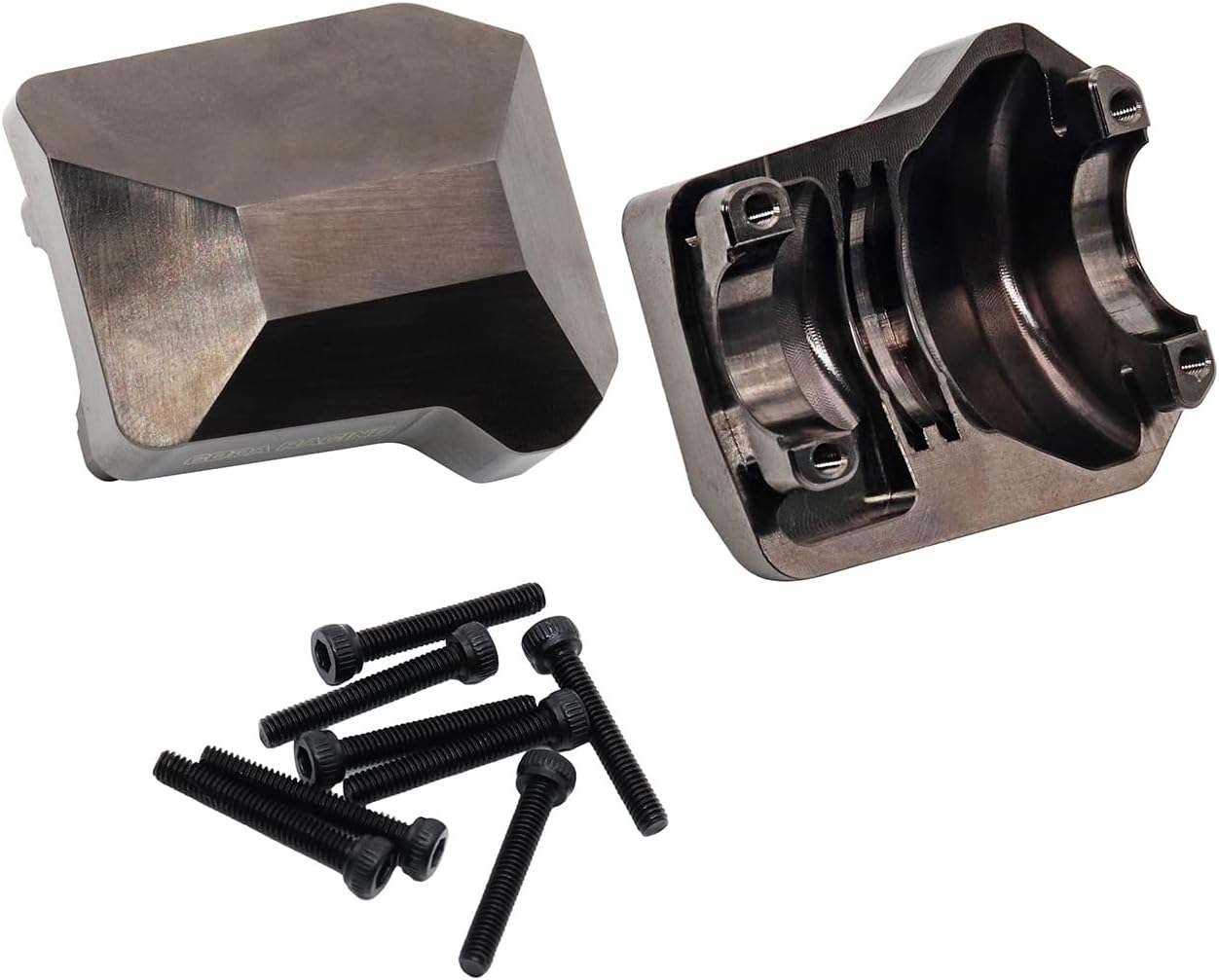 2Pcs Brass Diff Cover Front&Rear Axles Housing Cover for 1/10 RC Crawler Car TRX4 Upgrade Parts-Replaces Part 8280