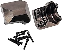 Vista 2 de 2 piezas de latón Diff cubierta de carcasa de ejes delanteros y traseros para 1/10 RC Crawler Car TRX4 piezas de actualización - Reemplaza la parte