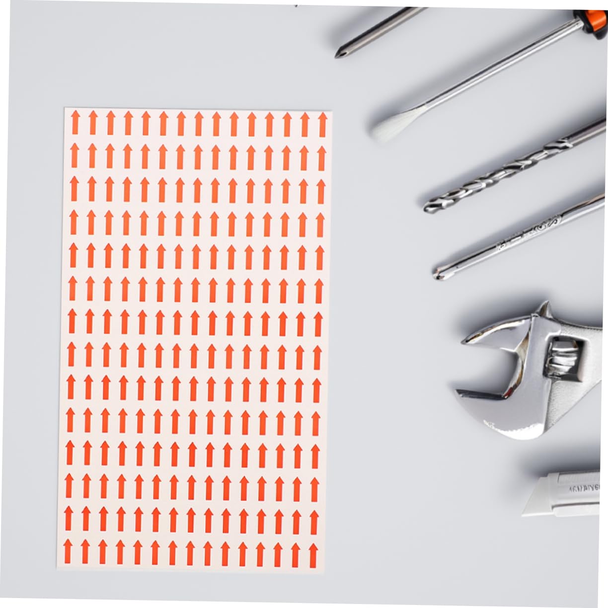 Etichette Adesive a Freccia Rosse 2 Pezzi Rimovibili | Hot Melt Adhesive, Forma Arrow Shaped, per Warehouses e File Classifications