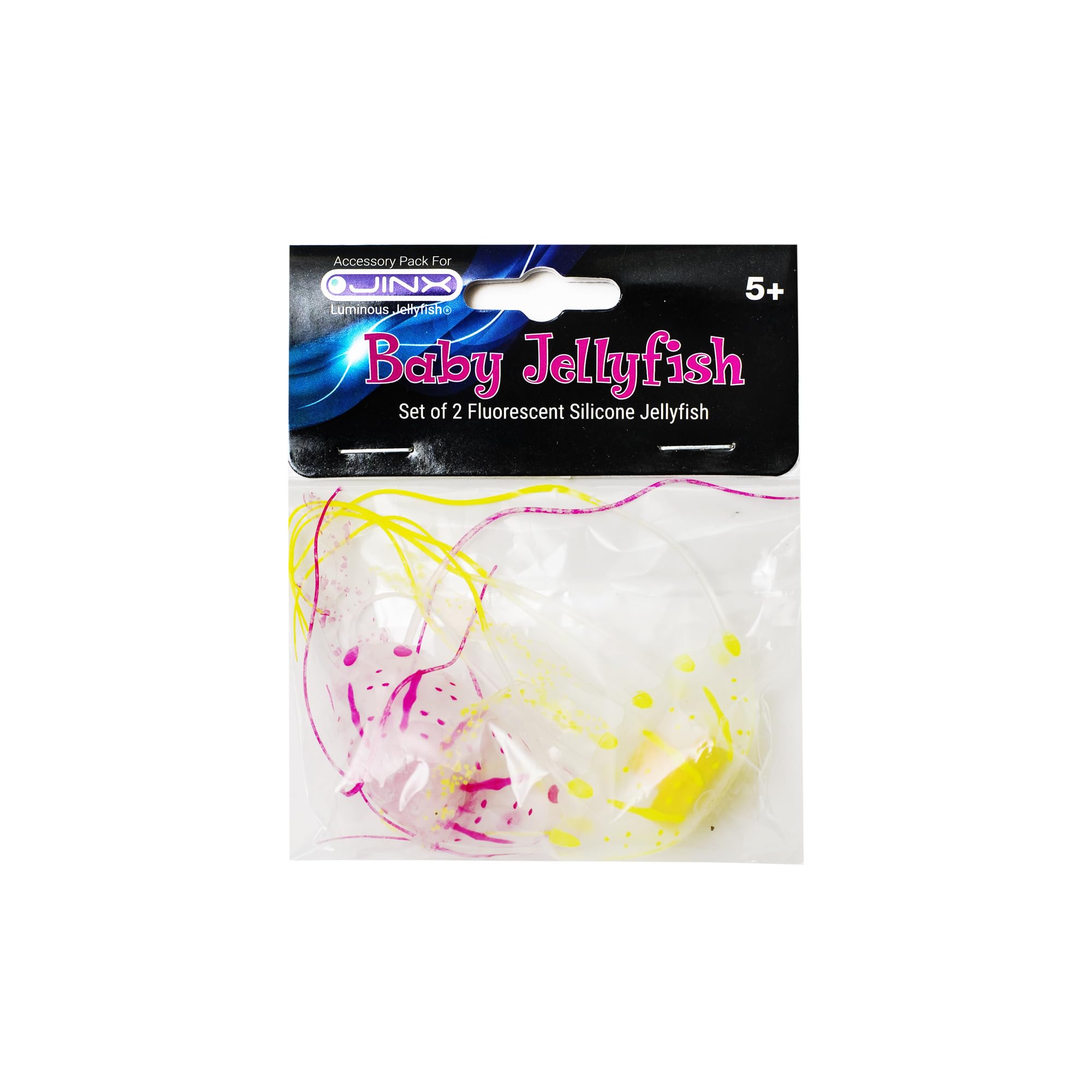 Baby Jellyfish Accessory Pack For Jinx Luminous Jellyfish Lamp, Set of 2 Small Silicone Jellyfish