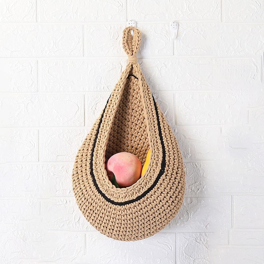 Twine Ui Mand Opknoping voor Pantry, Aardappel Knoflook Ui Pantry Opbergmanden, Boho Manden 2 Stuks Twine Ui Mand Opknoping voor Pantry, Aardappel Knoflook Ui Pantry Opbergmanden, Boho Manden 2 Stuks